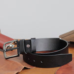 Load image into Gallery viewer, Handmade Unique Engraved Black Leather Belt
