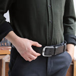 Load image into Gallery viewer, Handmade Unique Engraved Black Leather Belt
