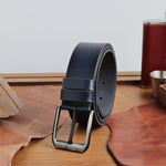 Load image into Gallery viewer, Handmade Unique Engraved Black Leather Belt
