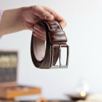 Load image into Gallery viewer, Exclusive Handmade Tan Leather Belt 
