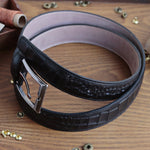 Load image into Gallery viewer, Exclusive Handmade Black Leather Belt
