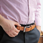 Load image into Gallery viewer, Exclusive Handmade Tan Leather Belt 
