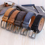 Load image into Gallery viewer, Personalized Luxury Modern Black Leather Men Belt
