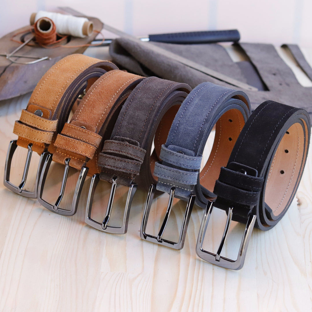 Personalized Luxury Modern Black Leather Men Belt