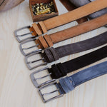 Load image into Gallery viewer, Personalized Luxury Modern Navy Leather Men Belt
