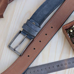 Load image into Gallery viewer, Personalized Luxury Modern Navy Leather Men Belt
