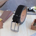 Load image into Gallery viewer, Personalized Luxury Modern Black Leather Men Belt
