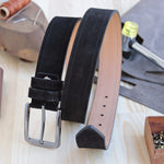 Load image into Gallery viewer, Personalized Luxury Modern Black Leather Men Belt
