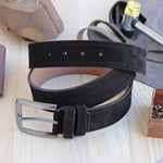 Load image into Gallery viewer, Personalized Luxury Modern Black Leather Men Belt
