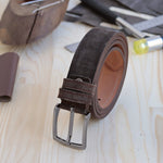 Load image into Gallery viewer, Personalized Luxury Modern Black Leather Men Belt
