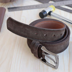 Load image into Gallery viewer, Personalized Luxury Modern Brown Leather Men Belt
