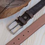 Load image into Gallery viewer, Personalized Luxury Modern Brown Leather Men Belt
