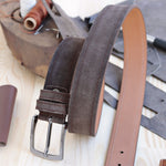 Load image into Gallery viewer, Personalized Luxury Modern Brown Leather Men Belt
