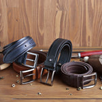 Load image into Gallery viewer, Unique Personalized Brown Leather Belt
