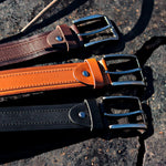 Load image into Gallery viewer, Unique Personalized Black Leather Belt
