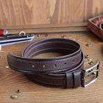 Load image into Gallery viewer, Unique Personalized Black Leather Belt
