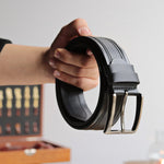 Load image into Gallery viewer, Unique Personalized Black Leather Belt
