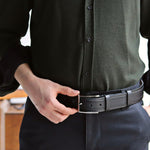 Load image into Gallery viewer, Unique Personalized Black Leather Belt
