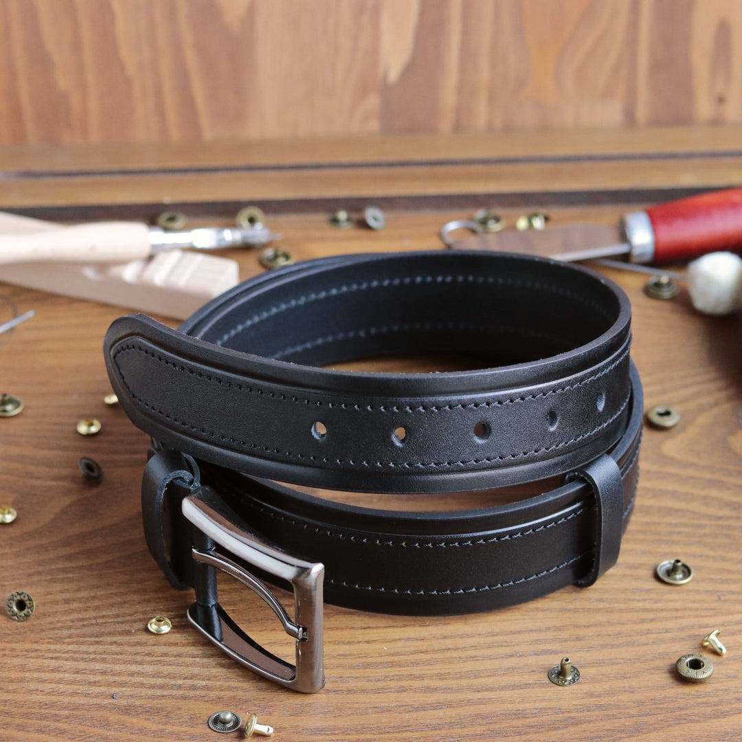 Unique Personalized Tan Leather Belt