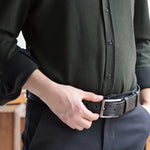 Load image into Gallery viewer, Unique Personalized Black Leather Belt
