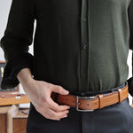 Load image into Gallery viewer, Unique Personalized Tan Leather Belt
