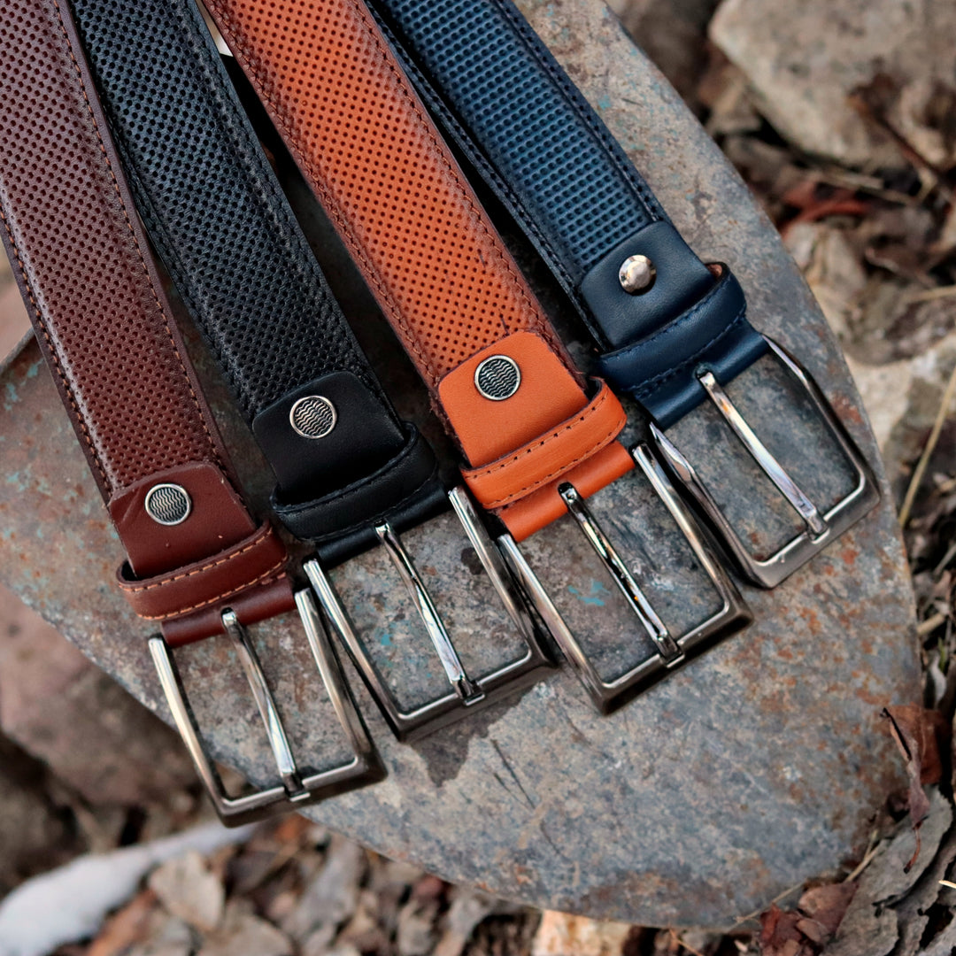 Personalized Refined Tan Leather Men Belt