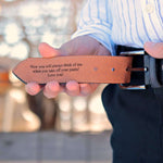 Load image into Gallery viewer, Personalized Premium Handmade Black Leather Belt
