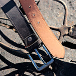 Load image into Gallery viewer, Personalized Premium Handmade Black Leather Belt
