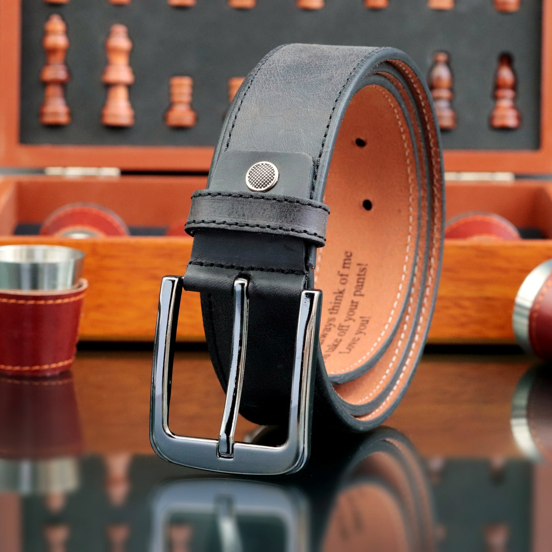 Personalized Premium Handmade BlackLeather Belt