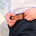 Load image into Gallery viewer, Personalized Luxury Modern Nut Leather Men Belt
