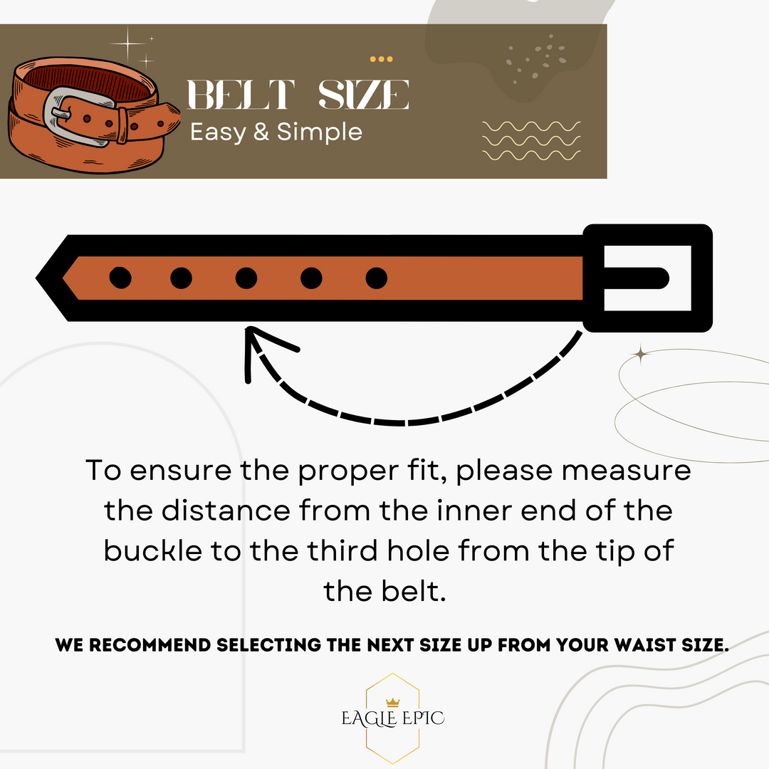 Personalized Stylish Special Occasion Gift Tan Leather Belt