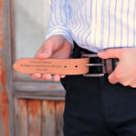 Load image into Gallery viewer, Personalized Stylish Special Occasion Gift Brown Leather Belt
