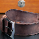 Load image into Gallery viewer, Personalized Premium Handmade Brown Leather Belt
