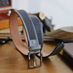 Load image into Gallery viewer, Personalized Stylish Special Occasion Gift Black Leather Belt
