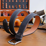 Load image into Gallery viewer, Personalized Stylish Special Occasion Gift Black Leather Belt
