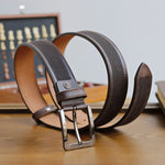 Load image into Gallery viewer, Personalized Stylish Special Occasion Gift Brown Leather Belt
