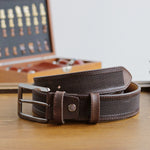 Load image into Gallery viewer, Personalized Stylish Special Occasion Gift Green Leather Belt
