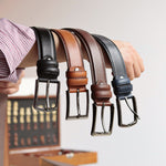 Load image into Gallery viewer, Customizable Black Engraved Leather Belt
