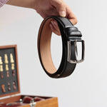 Load image into Gallery viewer, Customizable Black Engraved Leather Belt
