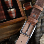 Load image into Gallery viewer, Personalized Stylish Special Occasion Gift Brown Leather Belt
